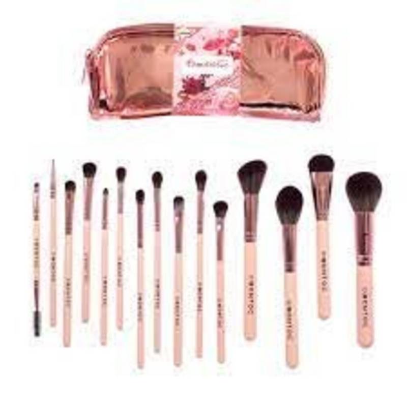 Brochas De Maquillaje BS-MALL Make Up Set x 14 Unidades con
