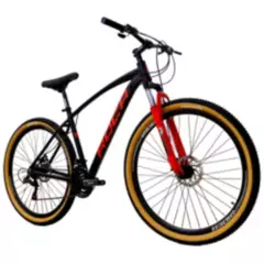ROCA - Bicicleta Roca Prado Aluminio R29 24v y Susp bloqueo Rojo
