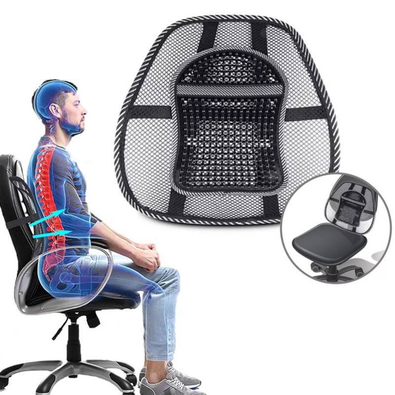 Soporte Lumbar Corrector De Postura Para Espalda Espaldar Para Sillas  GENERICO