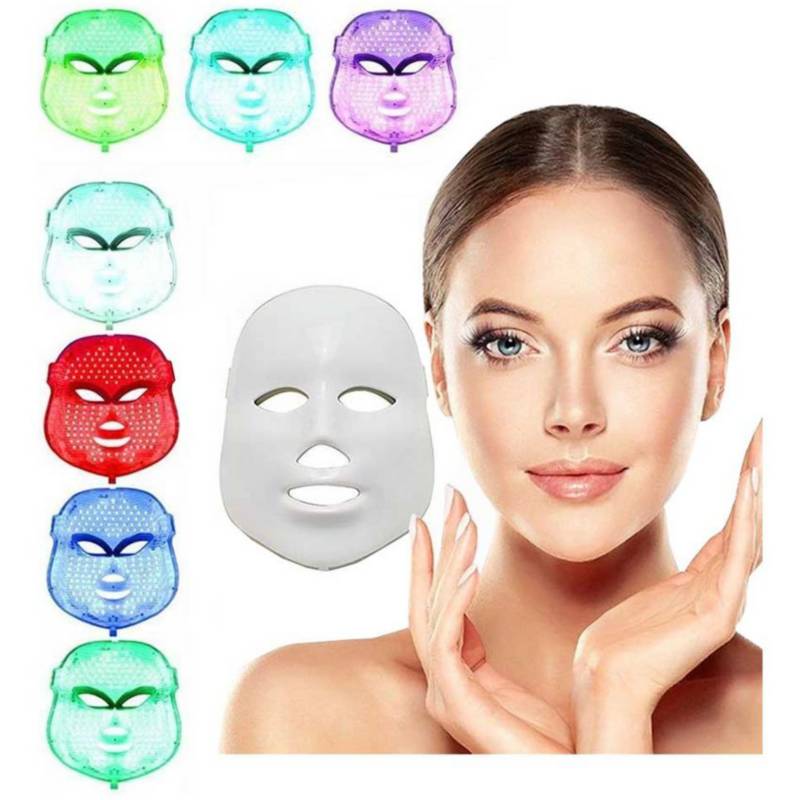 Mascara Facial Fototerapia Led Tratamiento Luz sin Dolor 7 Colores GENERICO