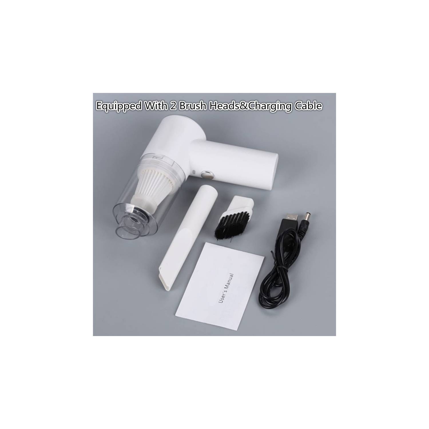  Aspirador portátil para automóvil inalámbrico/con cable, mini  aspiradora de mano USB conveniente limpiador de automóvil de mano  inteligente (color: filtro de metal USB-) : Hogar y Cocina