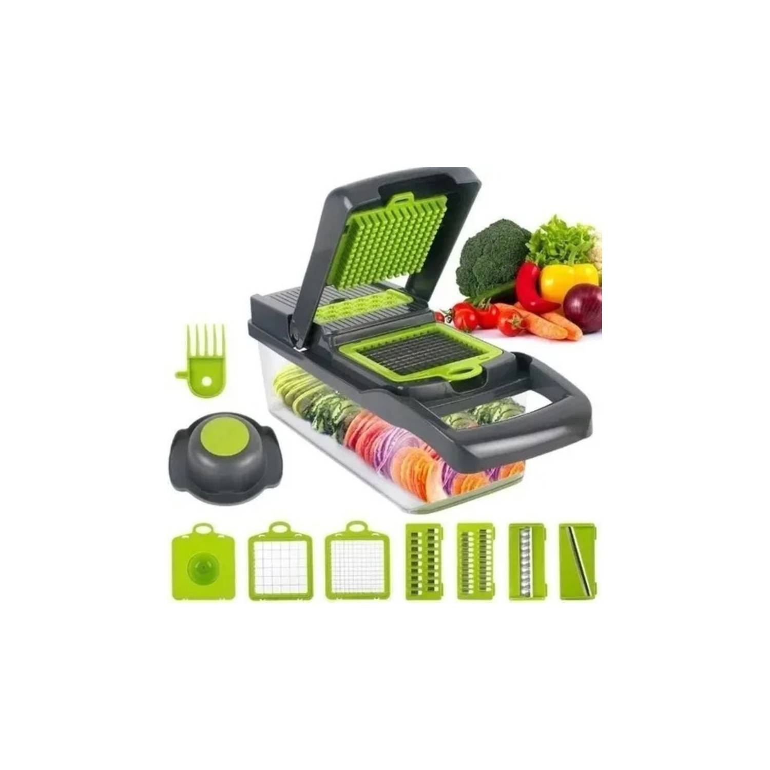 Picador Rallador Verduras Mandolina Todo En Ayudante Cocina – Soluciones  Shop