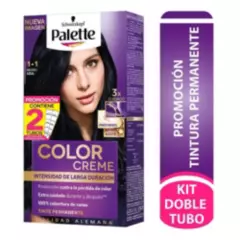 PALETTE - Tinte Palette Color Creme Permanente 1-1 Negro Azul Dt