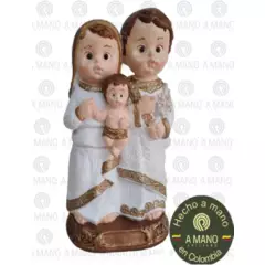 GENERICO - Sagrada Familia baby face Ceramica Nacimiento Navidad pesebre