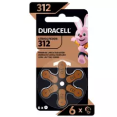 DURACELL - Duracell Pila Auditiva 312 - Pack De 6