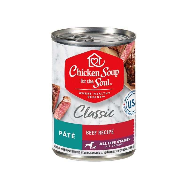 Chicken Soup Classic Dog Beef Recipe Pate 374g CHICKEN SOUP FOR THE