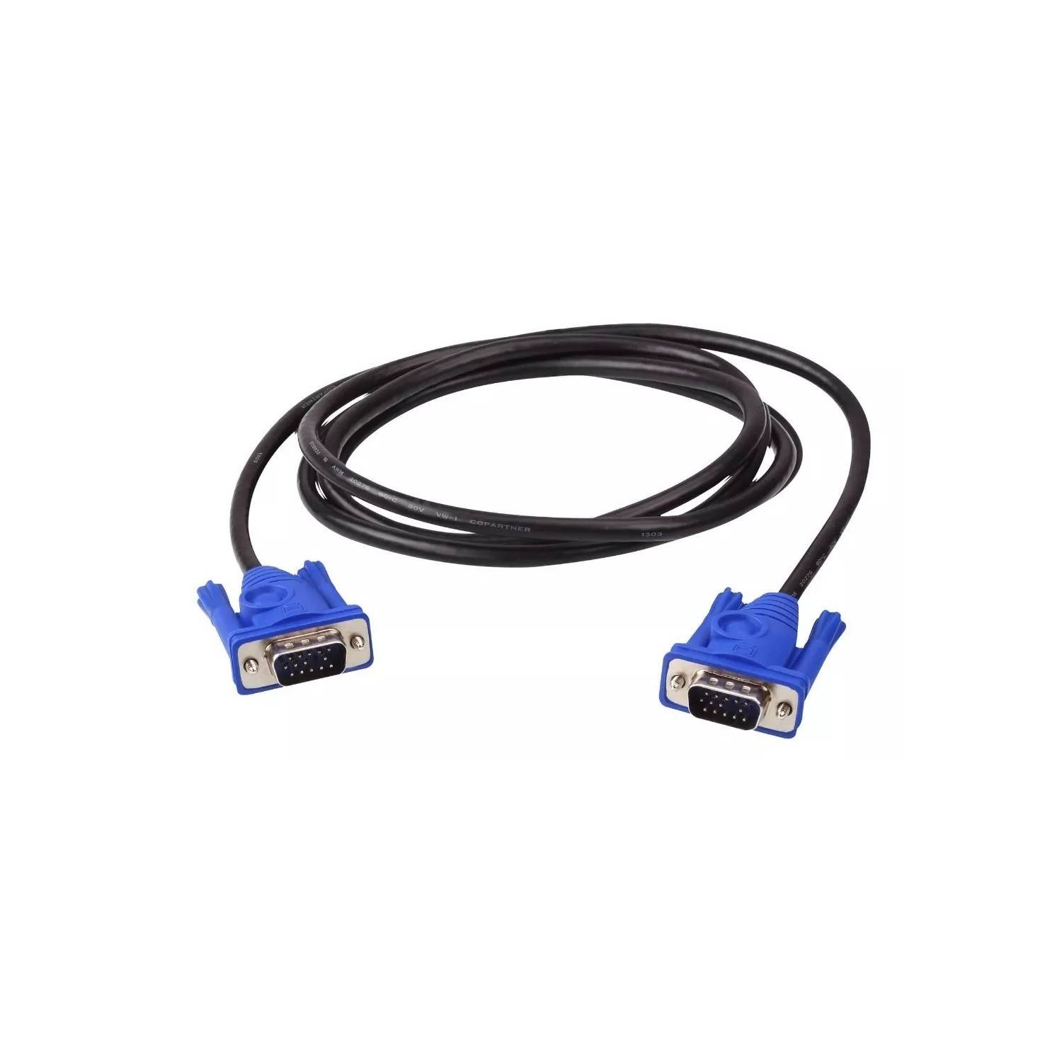 Cable Vga Para Monitor Azul 1.5 Mts Con Filtro GENERICO