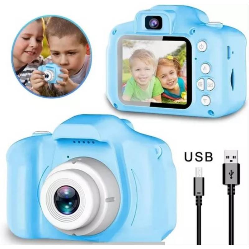 Cámara De Fotos Infantil Videos 1080p Mini Juegos Forever Azul con Ofertas  en Carrefour