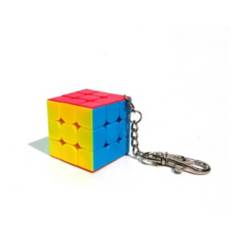 PIXI - Llavero Cubo Rubik 3x3 Moyu Profesional Keychain Speed 3cm