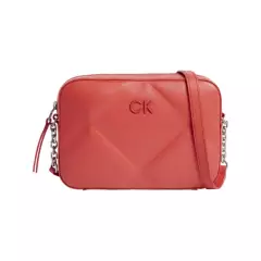 CALVIN KLEIN - Bolso De Mano Acolchada Reciclada Mujer Rojo Calvin Klein