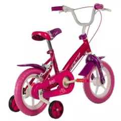 GW - Bicicleta Infantil GW Bugs Con Auxiliares Rin 12 Magenta