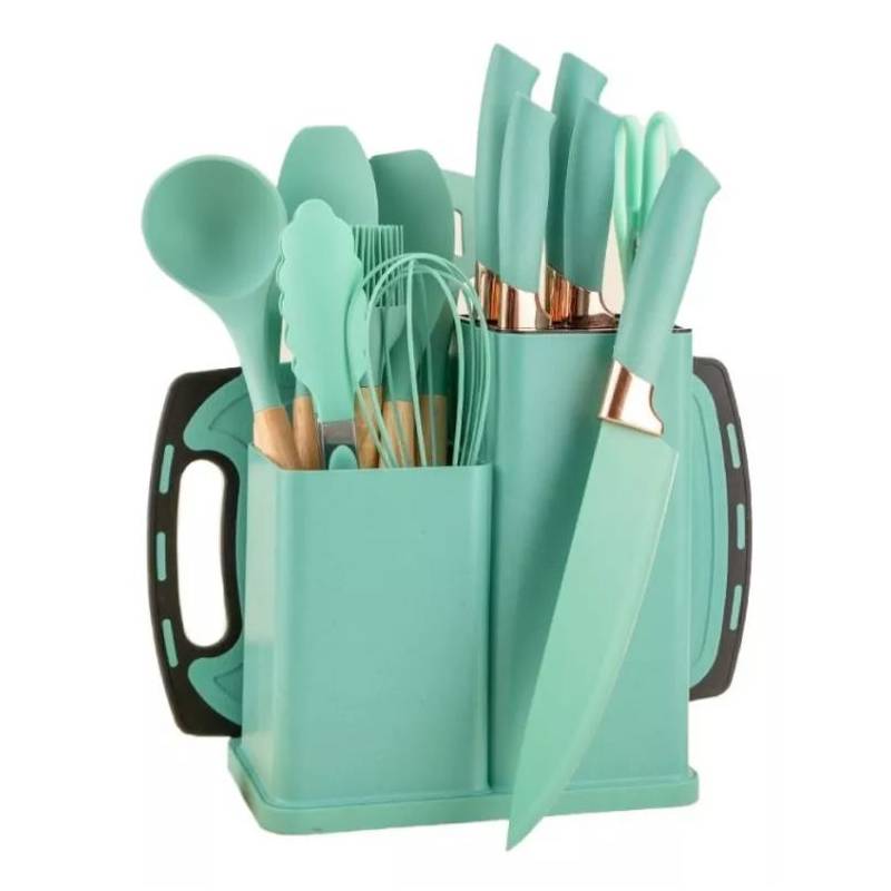 Set De Utensilios Cocina En Silicona X12 – Bodega Virtual Medellin