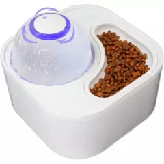 GENERICO - Fuente De Agua 2 En 1 Para Gatos Y Cuenco De Alimentación