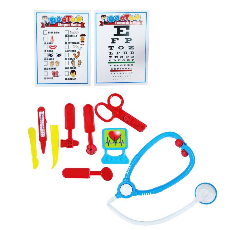 Set Doctora Kit Medico Juguete Niños Niñas Estetoscopio DAYOSHOP