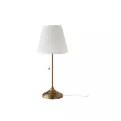 GENERICO - Lámpara de mesa bronceblanco iluminacion