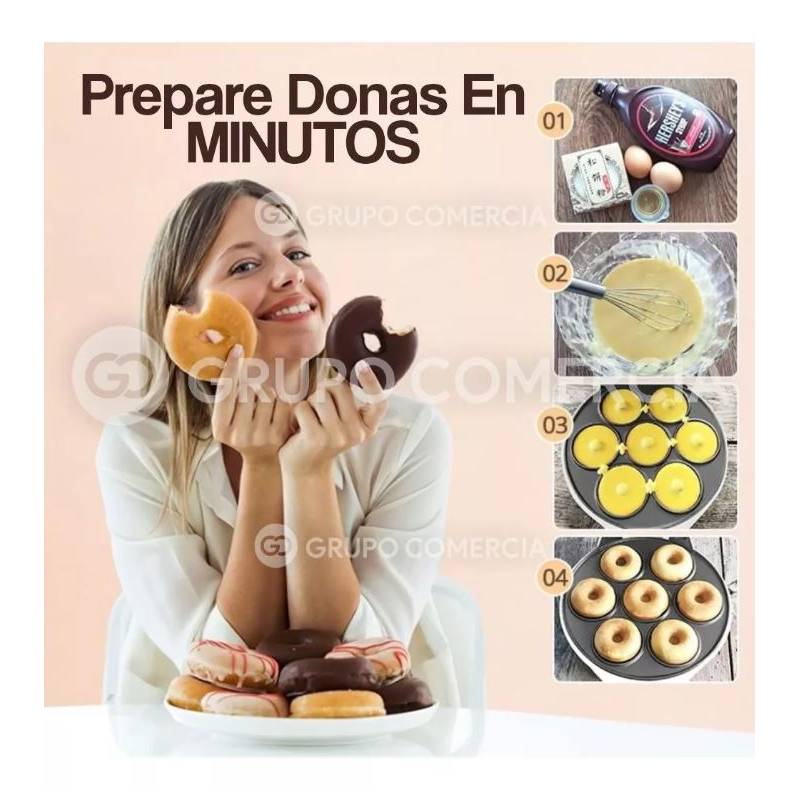 Maquina para hacer Donas mini Donitas Antiaderente casera parta negocio  nueva tendencia, Moda de Mujer