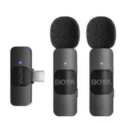 BOYA - Micrófonos Con Solapa Inalámbrica Boya BY-V20 Para Android Tipo C