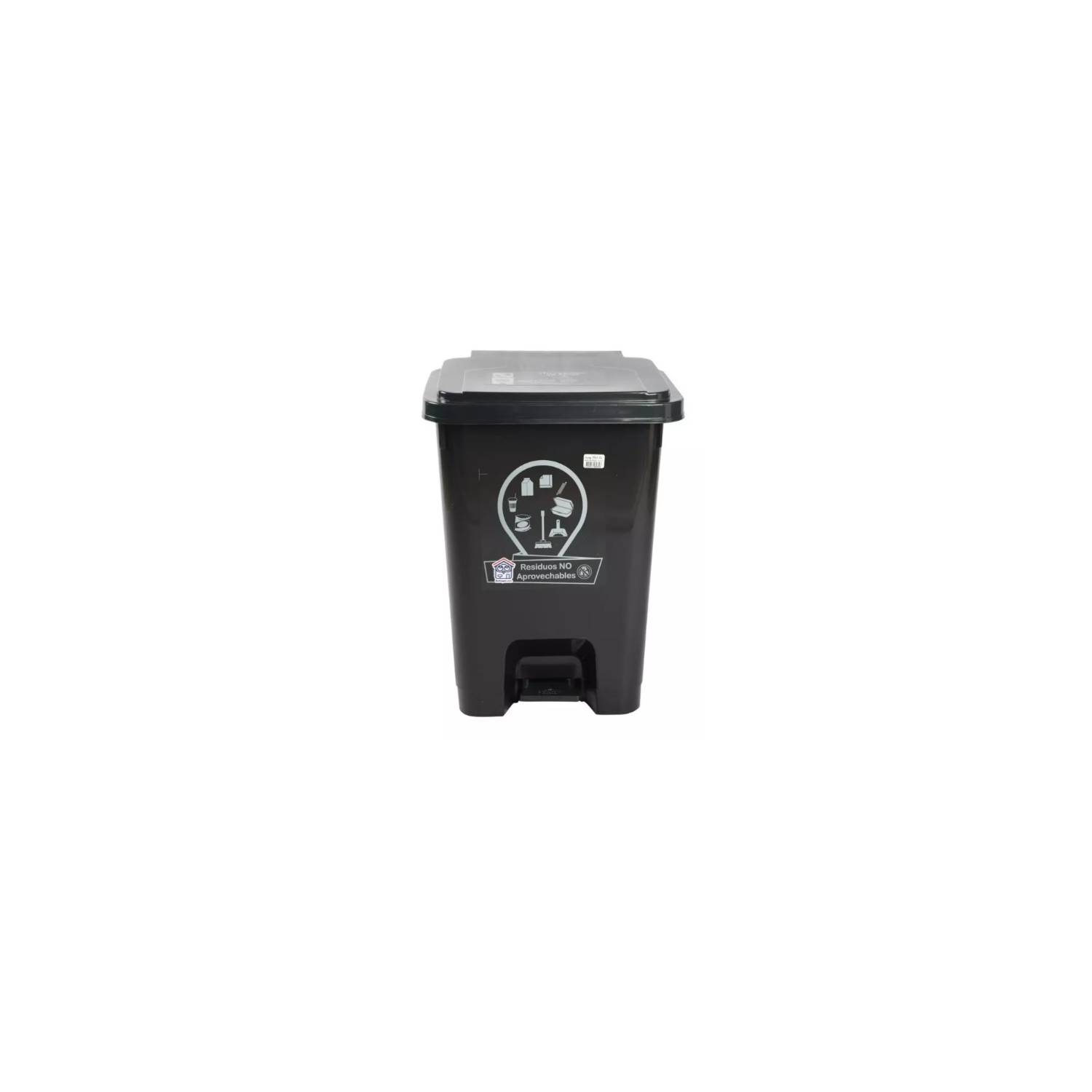 Papelera Oficina Malla Metálica Caneca Cesta Basura Grande Negro