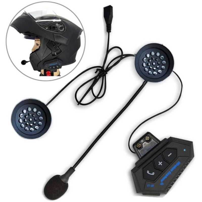 Intercomunicador Casco Moto Bluetooth Manos Libres Auricular Interno  GENERICO