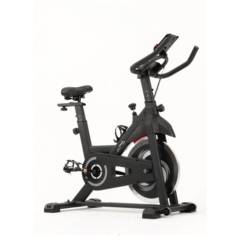 Bicicleta Estática Spinning Profesional 15kg Monitor - Negro