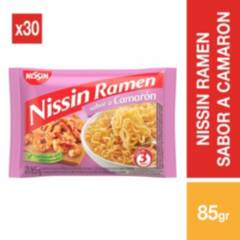 NISSIN - Ramen Nissin Sabor Camaron - 30 unidades 85 gr