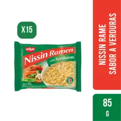 NISSIN - Ramen Verduras Nissin X 15 Uds - g a $20