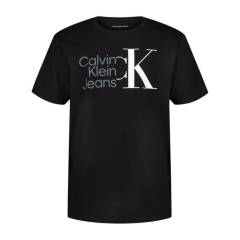 CALVIN KLEIN - Camiseta Con Logo Niño Negro Calvin Klein