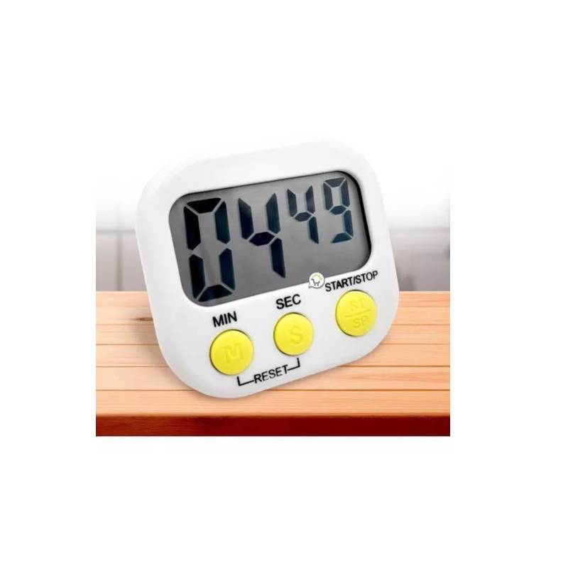 GENERICO Temporizador De Cocina Digital Reloj Cronometro Blanco -Premium