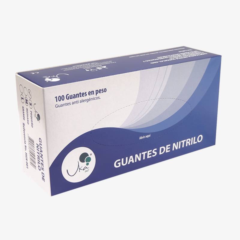  Perfect Stix Guantes de nitrilo azul, talla L, paquete de 100  unidades : Industrial y Científico