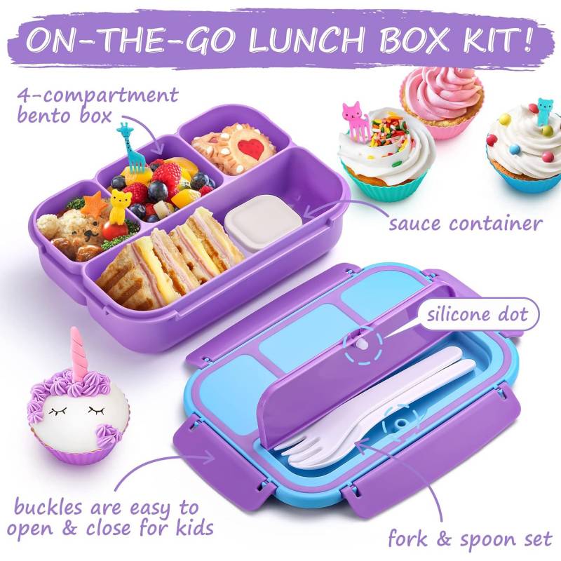  Munchkin Bento Box - Fiambrera infantil : Hogar y Cocina