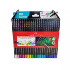 FABER CASTELL - Colores Faber Castell Supersoft X 100 Unds
