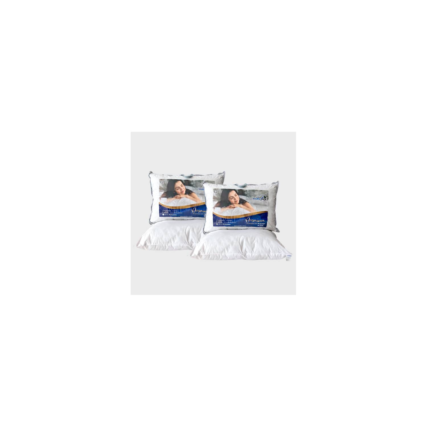 COMBO X4 Almohadas Acolchadas 40x60 cm Nubeflex Paga 3 lleva 4 NUBEFLEX