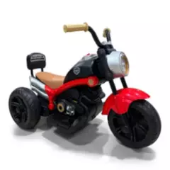 ROADMASTER - Moto Electrica Montable Niño Niña De 1 A 5 Años Harley Roja.