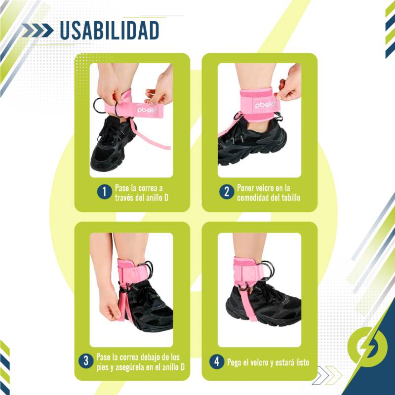 Tobilleras Poleas Gym, Ajustable Correas Tobillos, Tobilleras Poleas Gym  Tobillera, Tobilleras para Ejercicio en Gimnasio, Ajustable Tobillera para  Cable Máquina, Tobillera para Polea, Ankle Straps : : Deportes y  aire libre