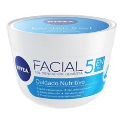NIVEA - Nivea Crema Facial Hidratante 5 En 1 Cuidado Nutritivo 50 ml