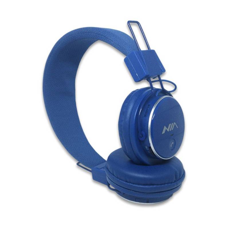 Diadema bluetooth aud fonos nia q8 recargable azul NIA