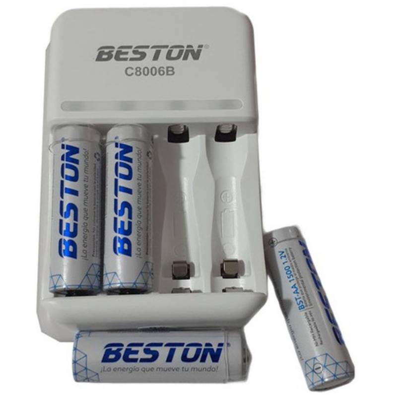 Bateria Pila Recargable AA X4 Beston 2100mah 1.2v