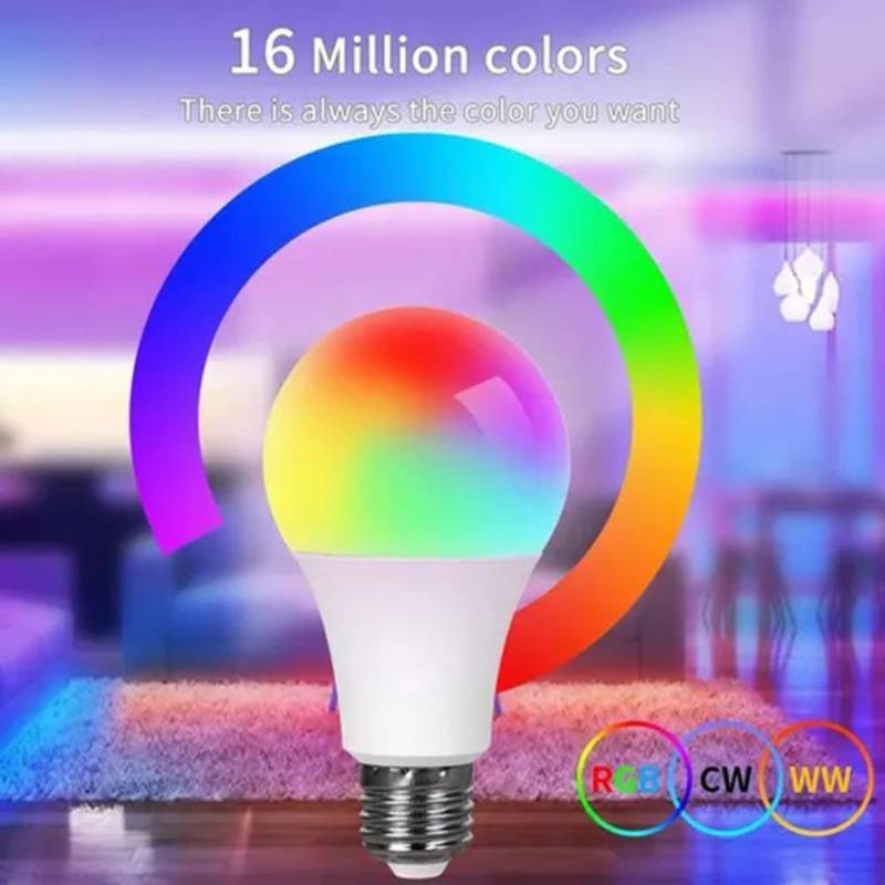 Bombilla LED Regulable Bombilla LED Inteligente RGBW WiFi, Cambio De Color,  Compatibles Con Alexa Y Google Home Assistant - China Tuya - Bombillas  Inteligentes, Ecosmart Light Bulbs