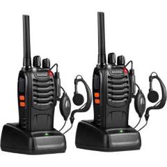 BAOFENG - Par radios de comunicación Baofeng 888 16 canales mas audíf bat2800mah