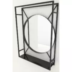 URBAN HOME - Espejo theria con marco metalico