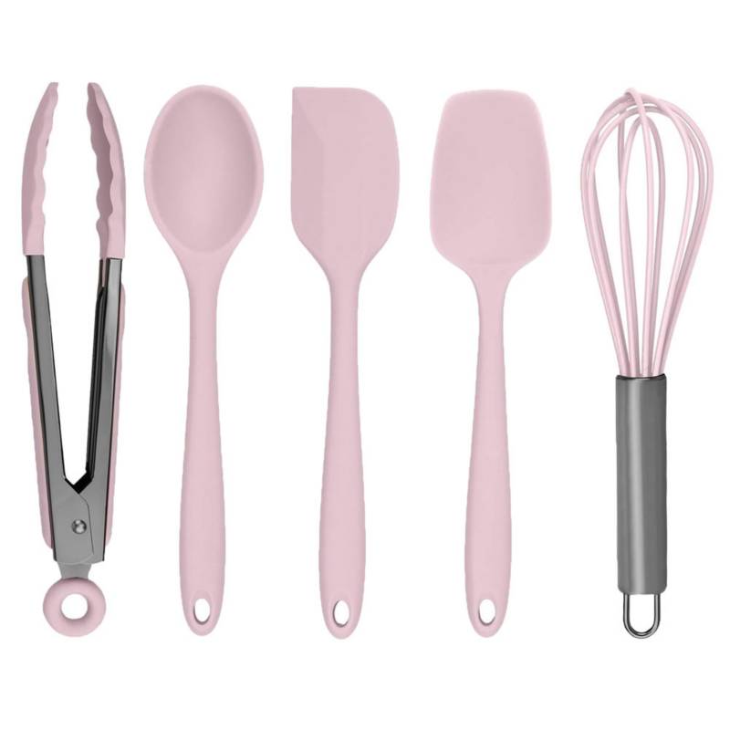 Set X 5 Piezas Utensilios Espatula Cuchara Para Cocina