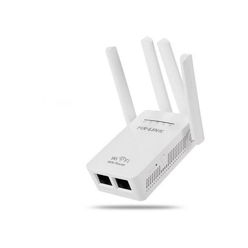 Repetidor WiFi PixLink WR09 Amplificador cuatro antenas