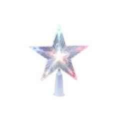 GENERAC - Estrella Multicolor Pequeña Punta Árbol Navidad Decoración