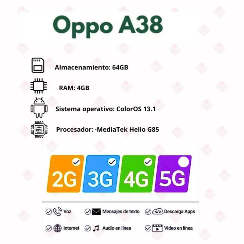 OPPO A38 4GB 128GB DORADO