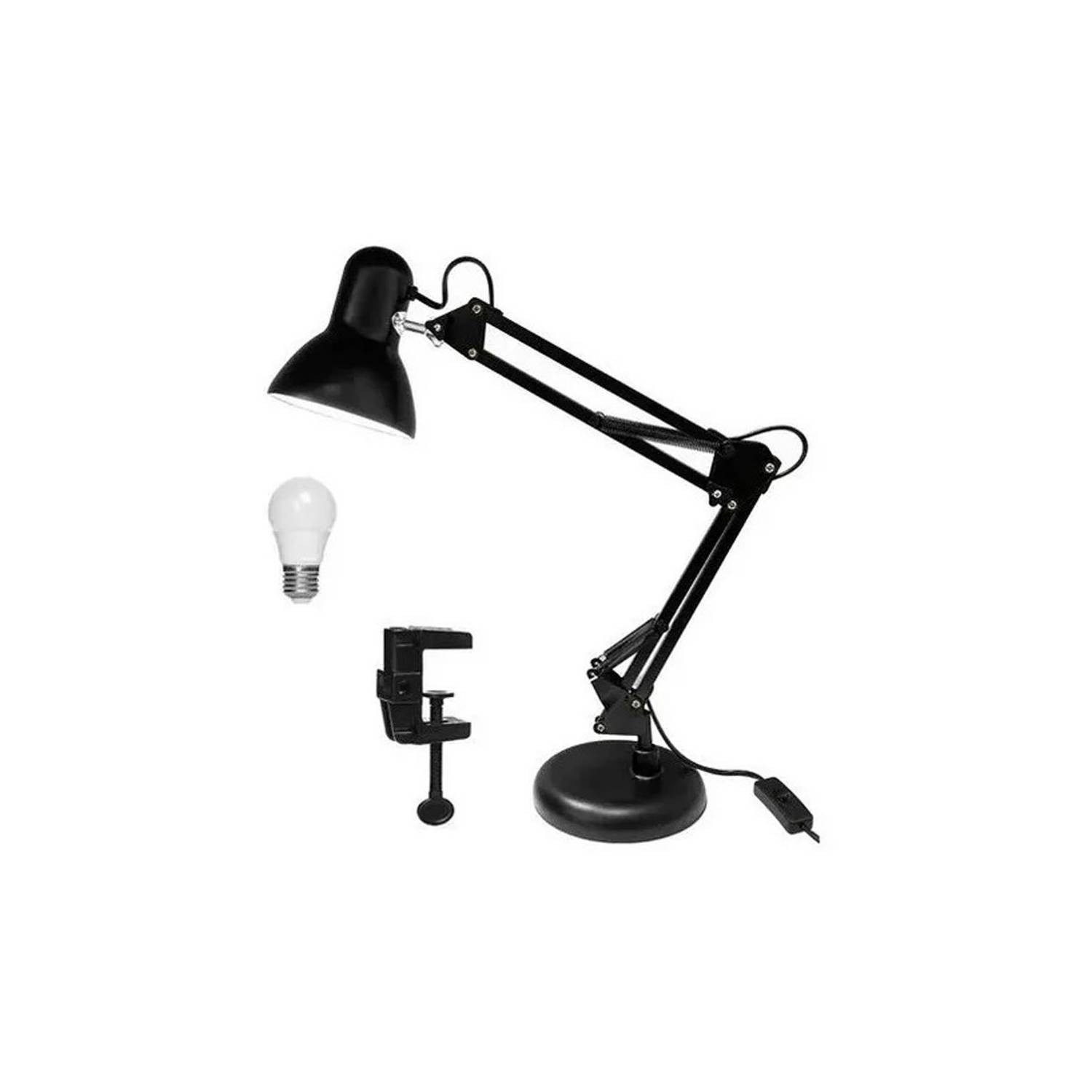 Lámpara Metalica Articulada Flexible Escritorio Multiuso – SIPO