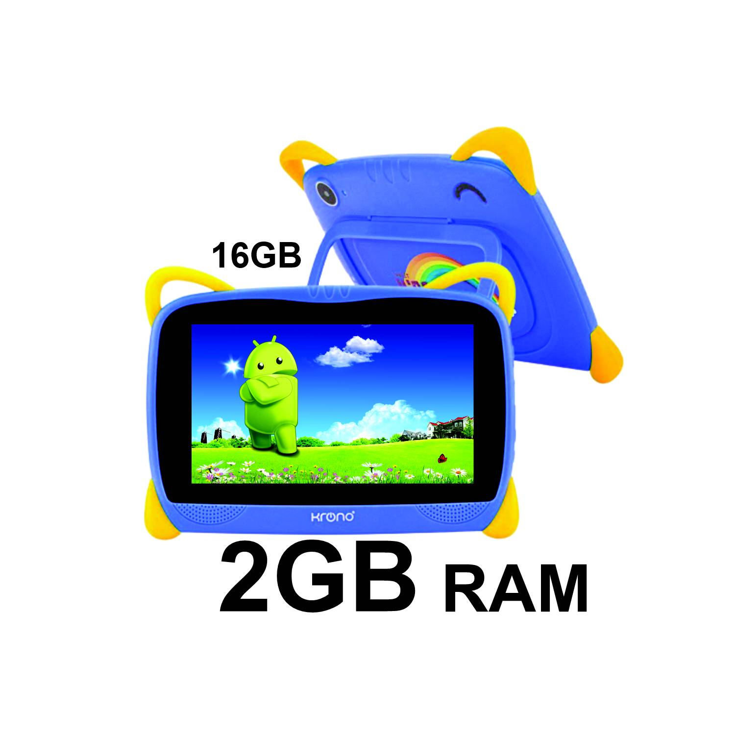 Tablet Para Niños Azul Krono Kids 7 Pulgadas Tablets y Accesorios