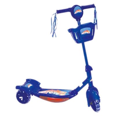 Patineta scooter con canasta monopatin con luces y sonidos para niña y niño  - Canela Hogar