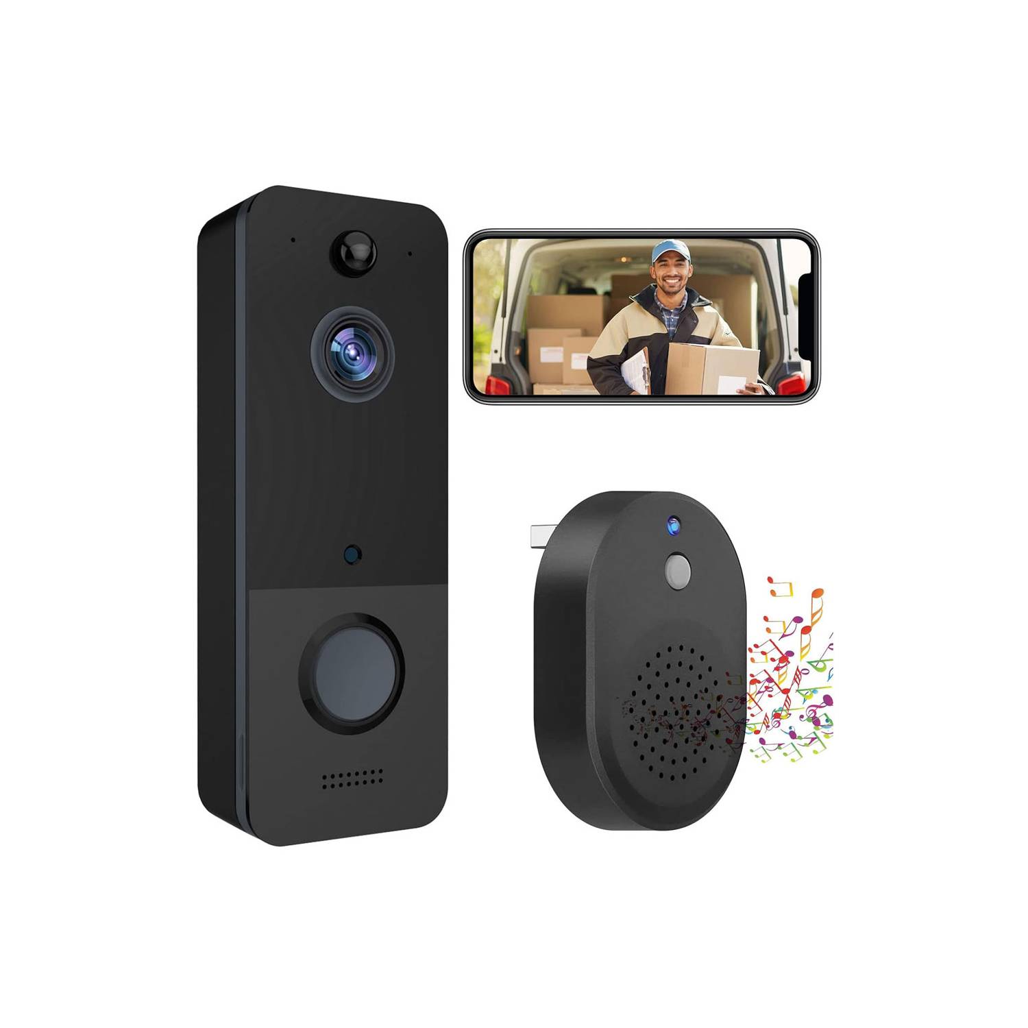 Video portero doméstico inteligente, timbre de video remoto