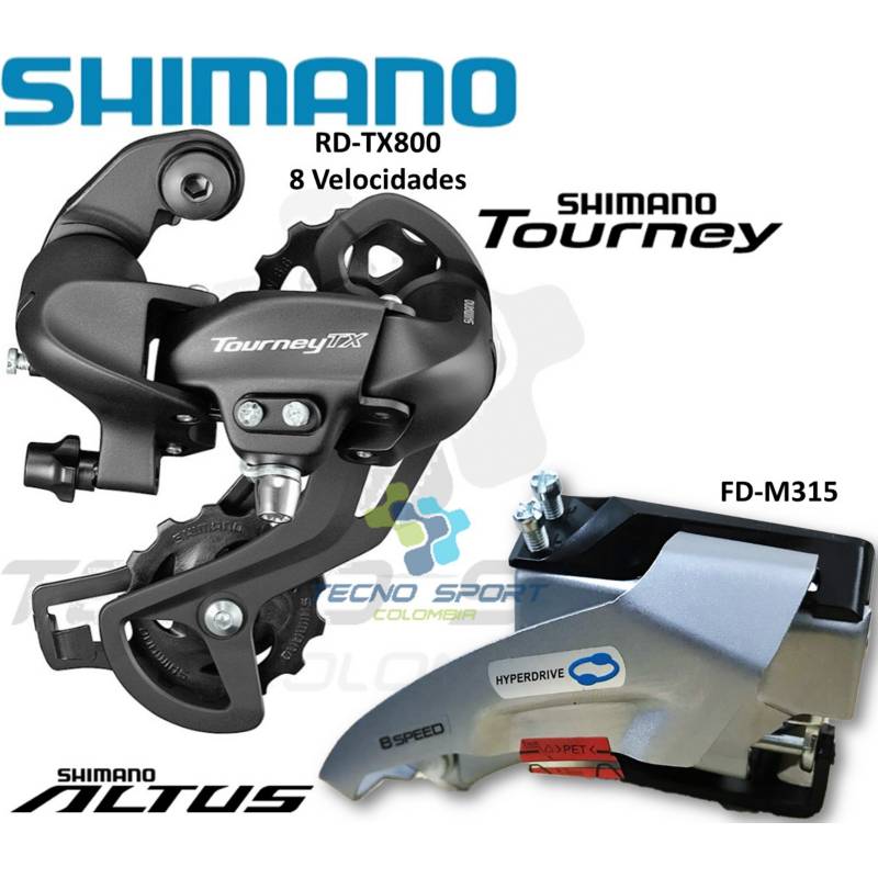 Grupo Biplato Shimano Hidr ulico 8v Bicicleta Mtb Oferta 2x8