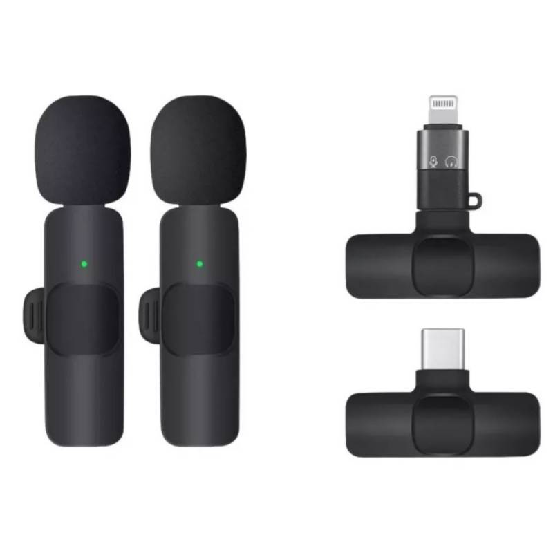 Microfono Mini Inalambrico De Para Celular Iphone O Android 2 Solapa  Micrófonos
